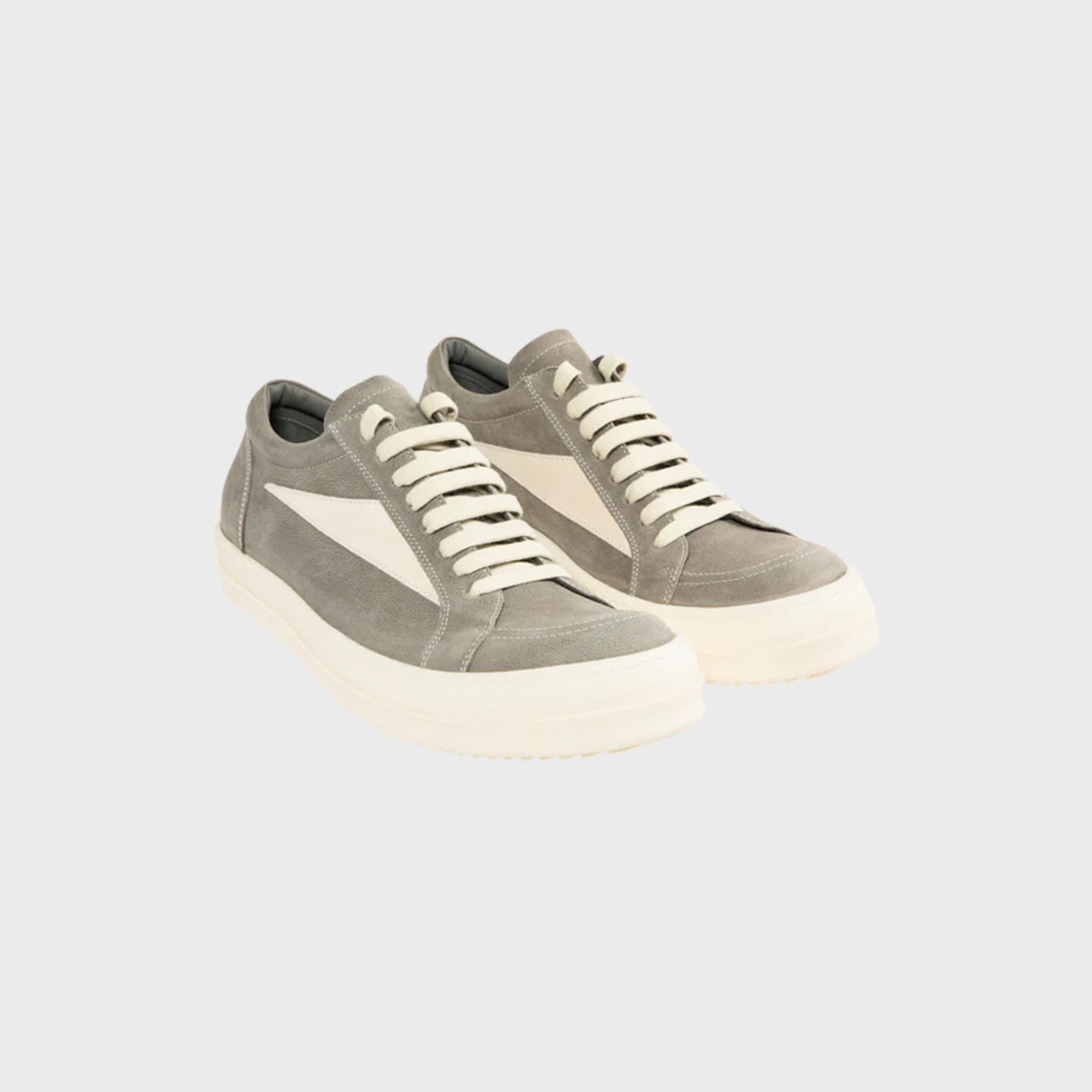 Rick Owens Temple Vintage Sneaks - Pelle Euca / Milk / Milk