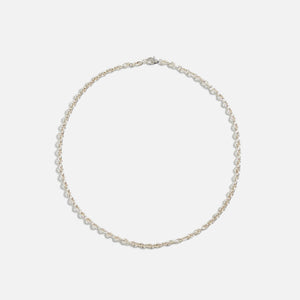 Greg Yuna Thin Umlaut Link Necklace - Silver
