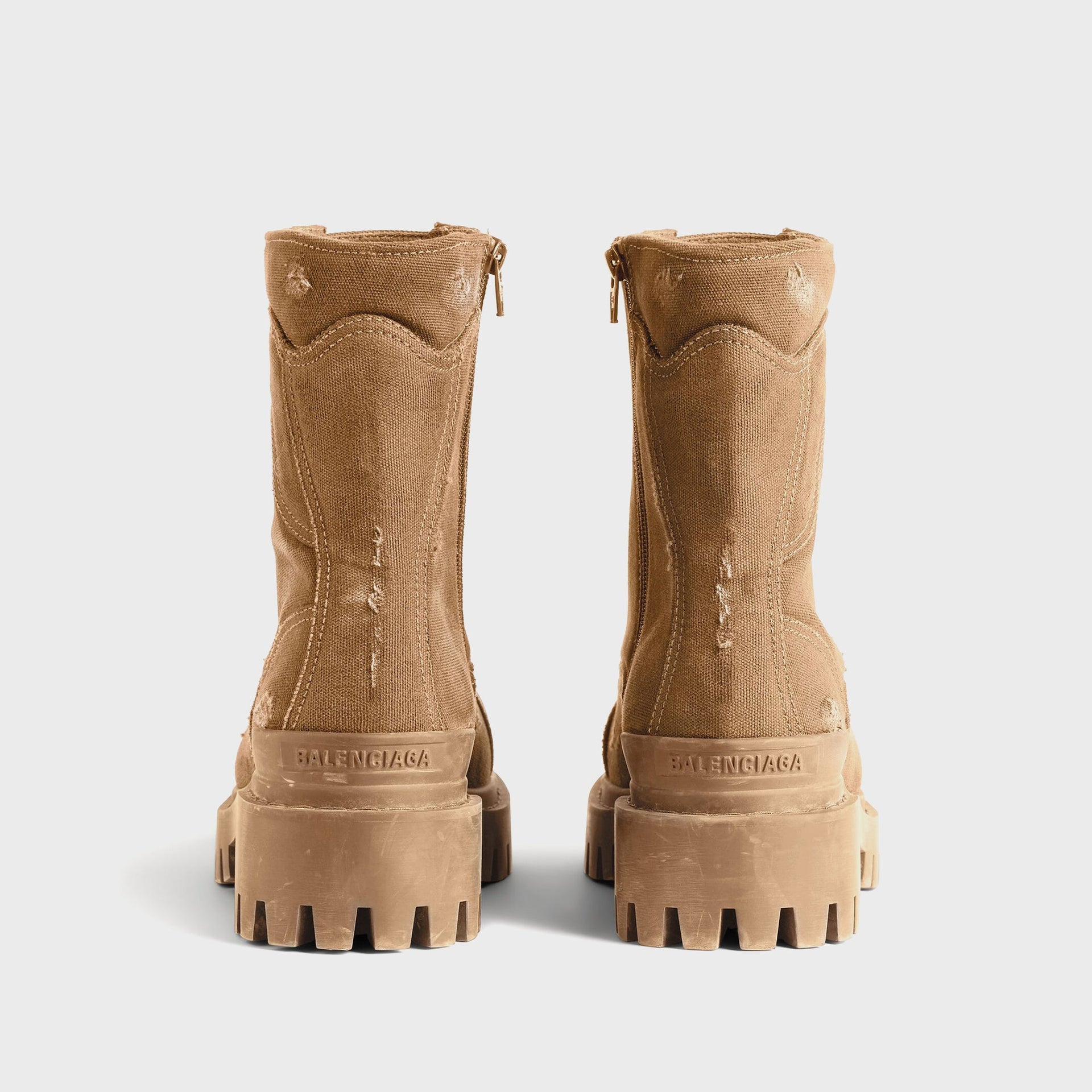 Balenciaga Combat Strike Boot - Brown