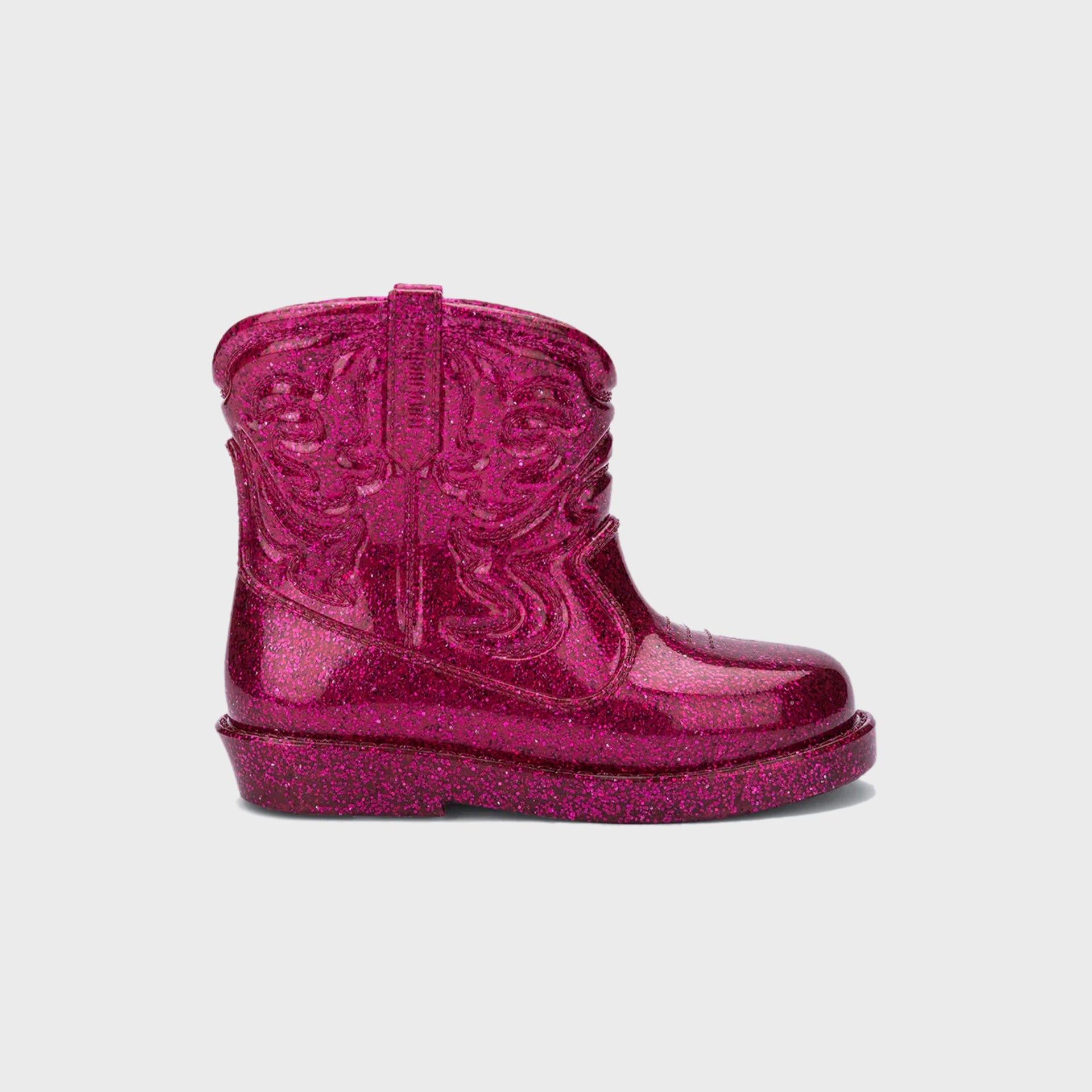 Melissa Mini Texas Boot Glitter - Pink