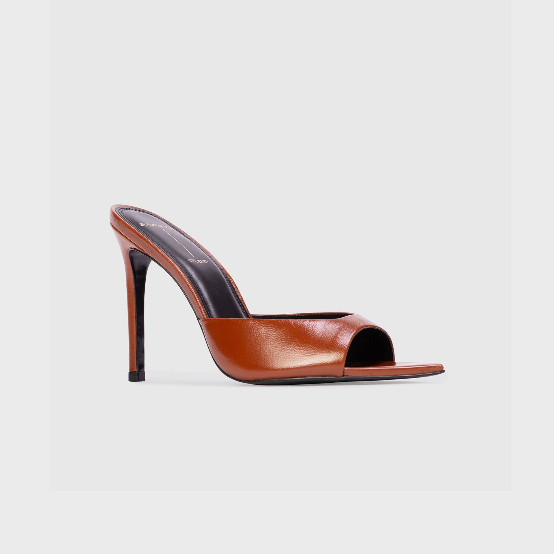Black Suede Studio Brea 100mm - Cappuccino