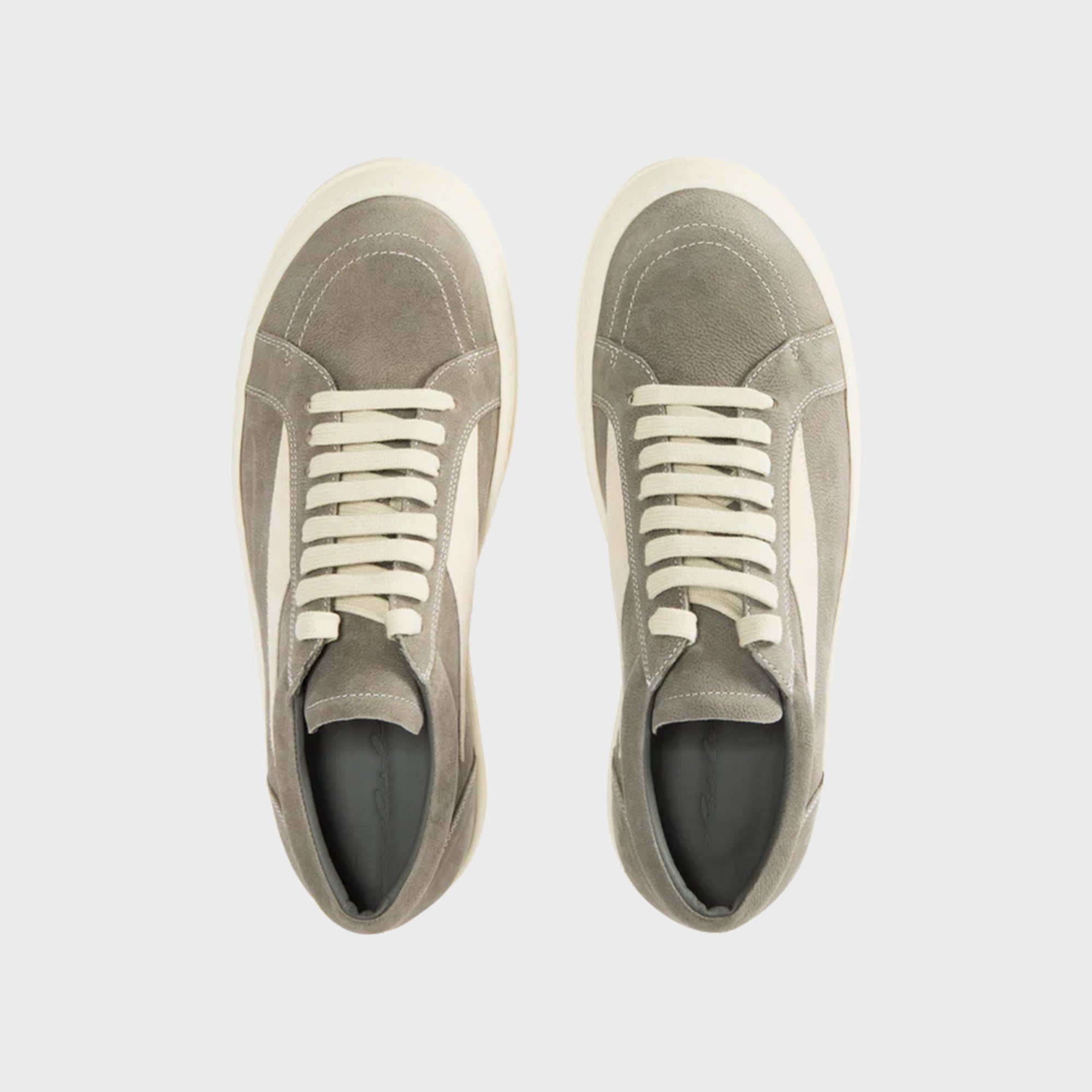 Rick Owens Temple Vintage Sneaks - Pelle Euca / Milk / Milk – Kith