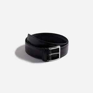 Anderson's Stitched Trimmed Semi Formal Leather Belt - Black