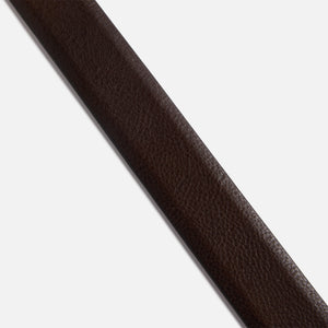 Anderson's Tanned Leather Belt With Metal Tip And Keeper - Brown