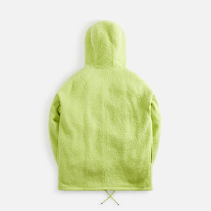 Auralee Alpaca Wool Leno Cloth P/O Parka - Lime Green