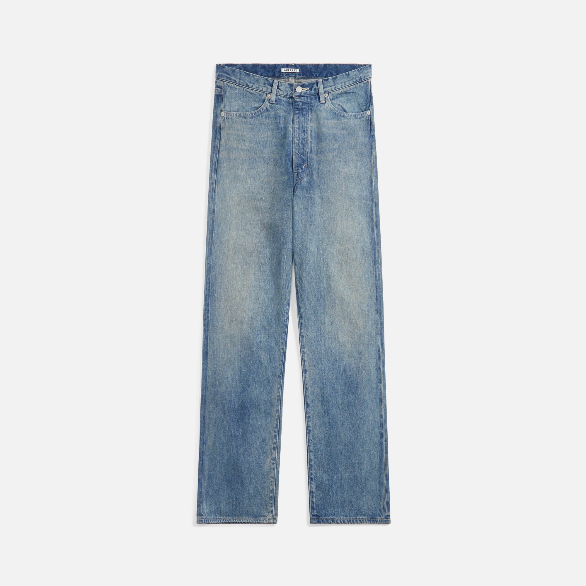 AURALEE Selvedge Faded Light Denim-