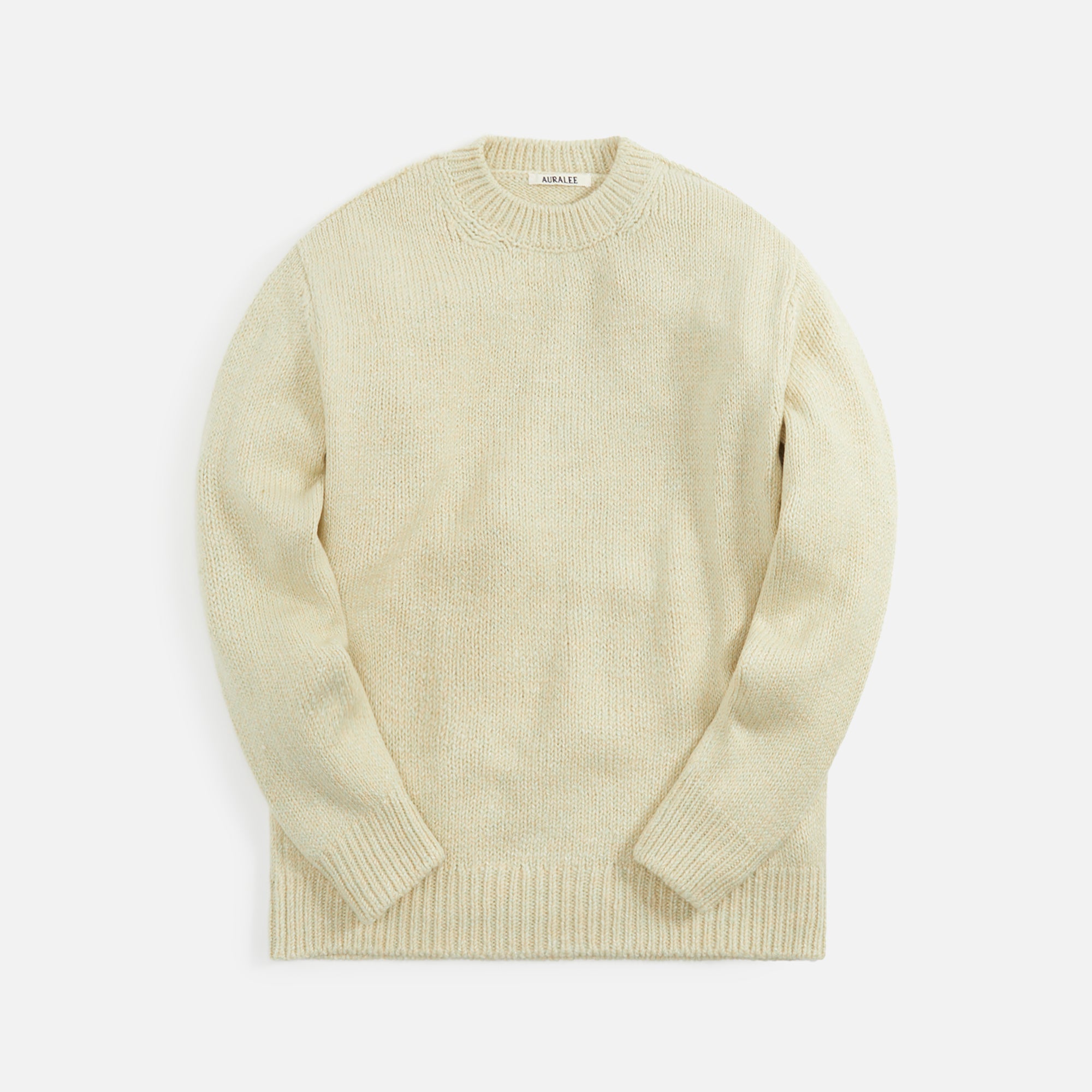 Auralee Silk Wool Camel Mix Knit P/O - Mix Peach – Kith