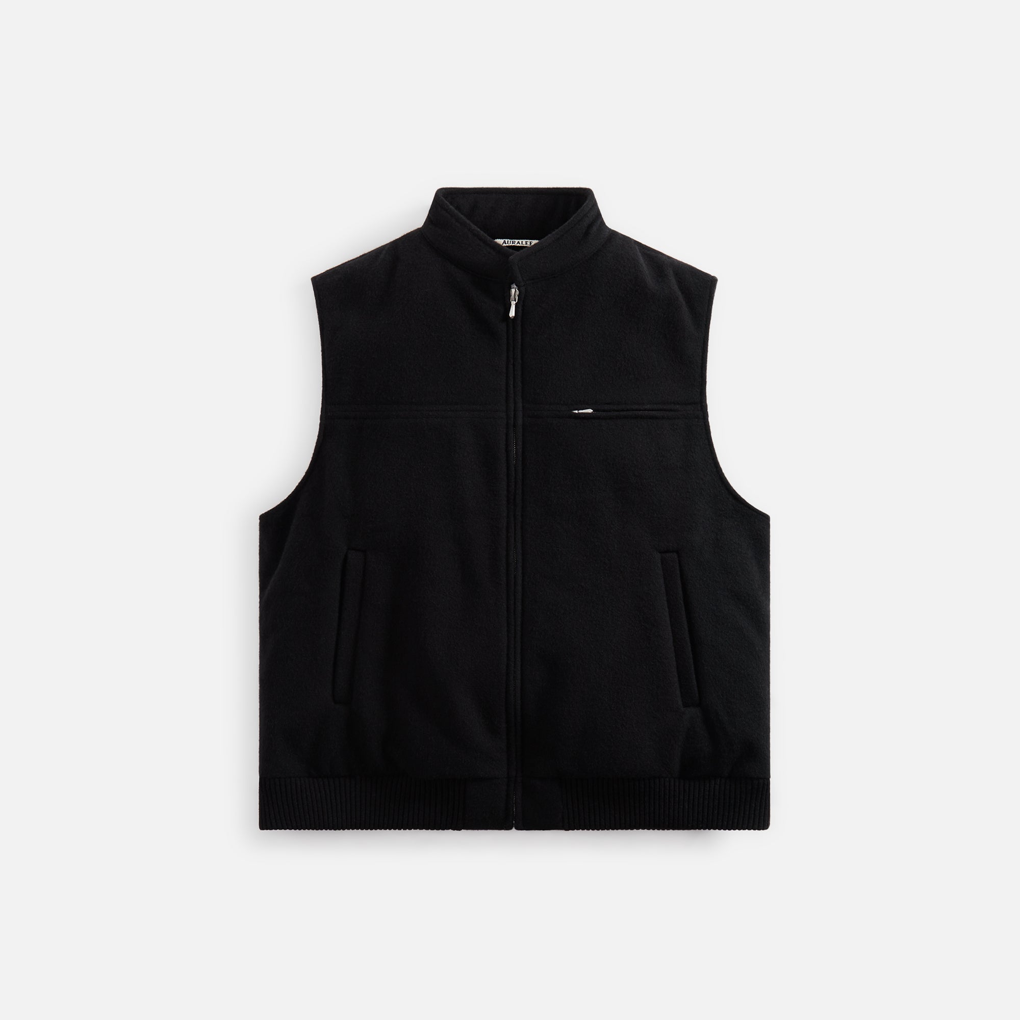 Auralee Cashmere Wool Mosser Vest - Black – Kith