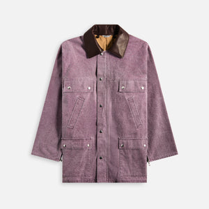 Auralee Washed Organic Canvas Hunting Blouson - Purple