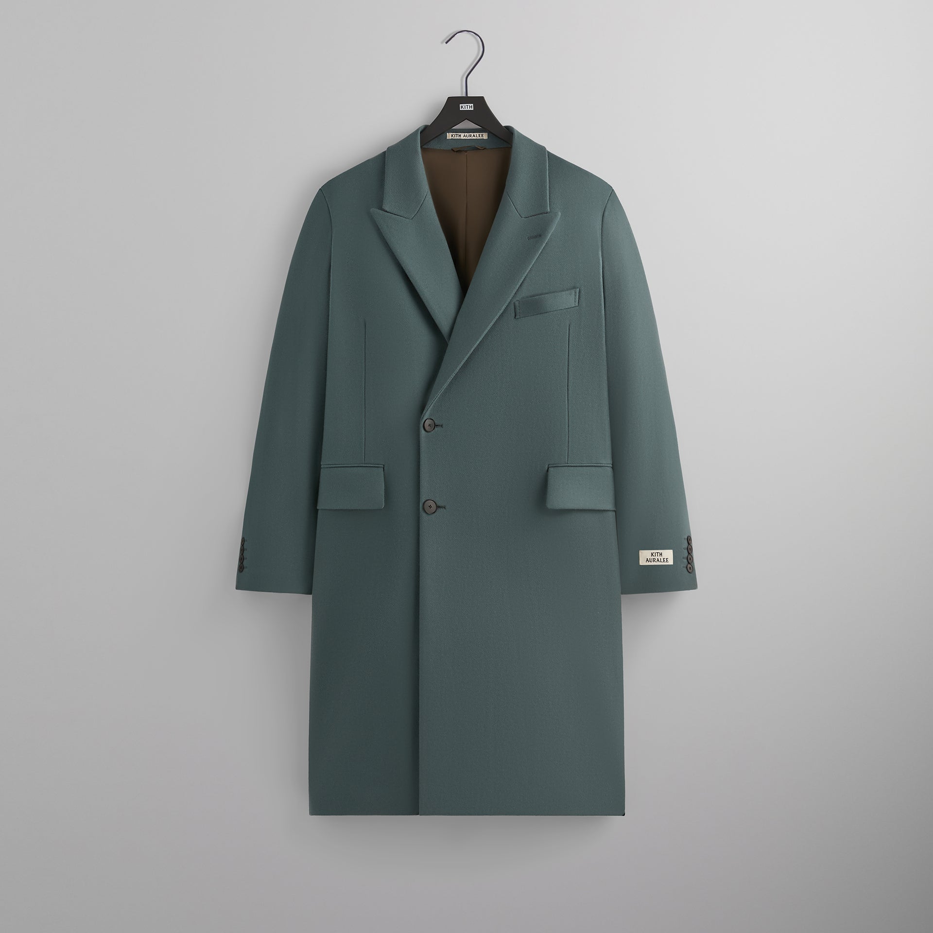 Kith 101 for Auralee Melton Chesterfield Coat - Balsam Green PH