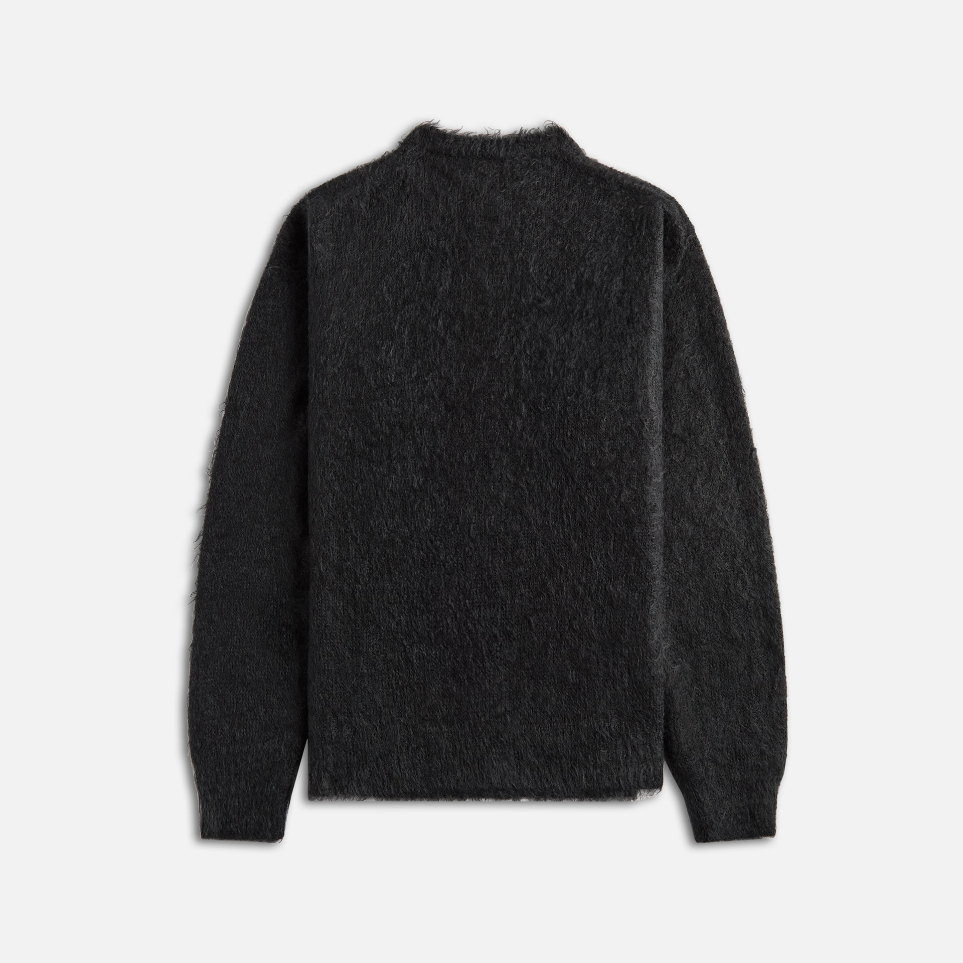 Auralee Brushed Super Kid Mohair Knit Cardigan - Ink Black