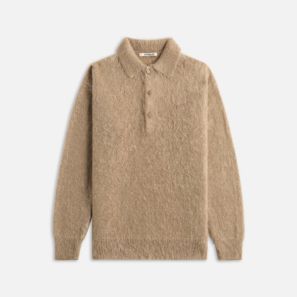 PRODUCT DYED WOOL KNIT POLO - AURALEE Official Website