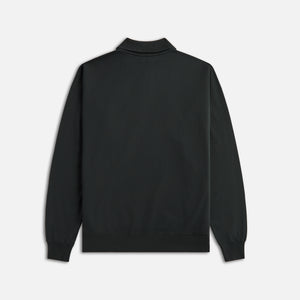 Auralee Pima Light Sweat Polo - Black