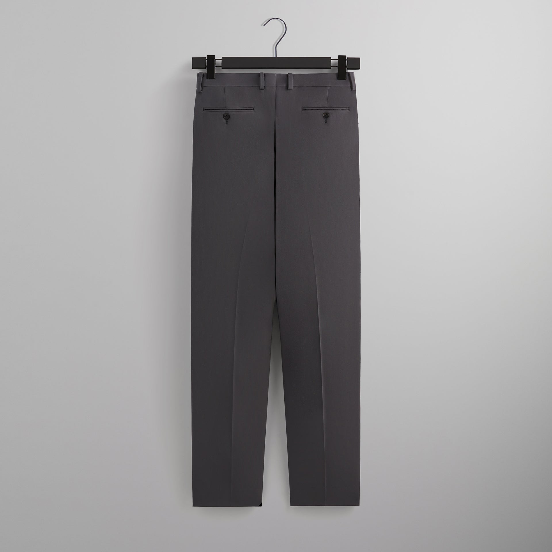 Kith 101 for Auralee Light Wool Max Gabardine Two-Tuck Slacks - Gray Pinstripe