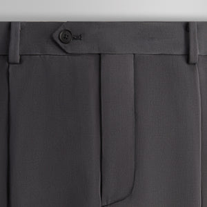 Kith 101 for Auralee Light Wool Max Gabardine Two-Tuck Slacks - Gray Pinstripe