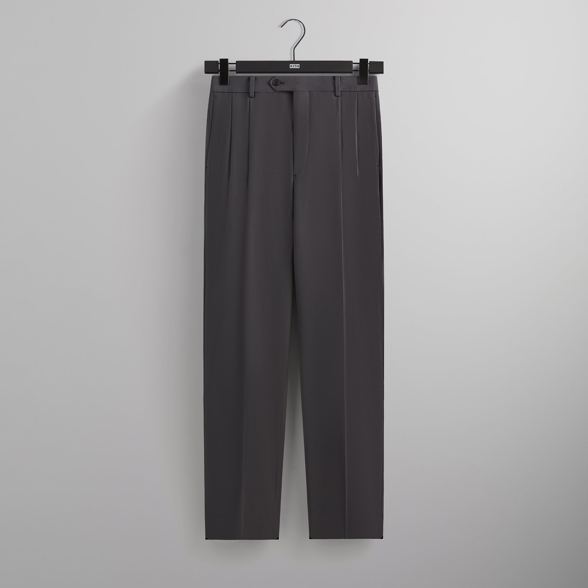 Kith 101 for Auralee Light Wool Max Gabardine Two-Tuck Slacks - Gray P