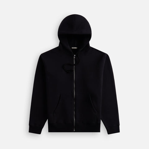 Auralee Heavy BD Sweat Zip Parka - Black