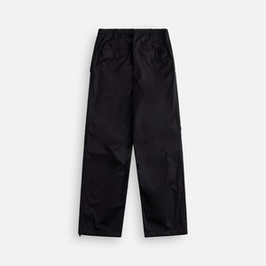 Auralee Hard Twist Polyester Satin Laminate Field logo-print Pants - Black
