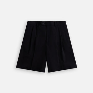 Auralee Light Wool Max Gabardine Shorts checked - Top Black