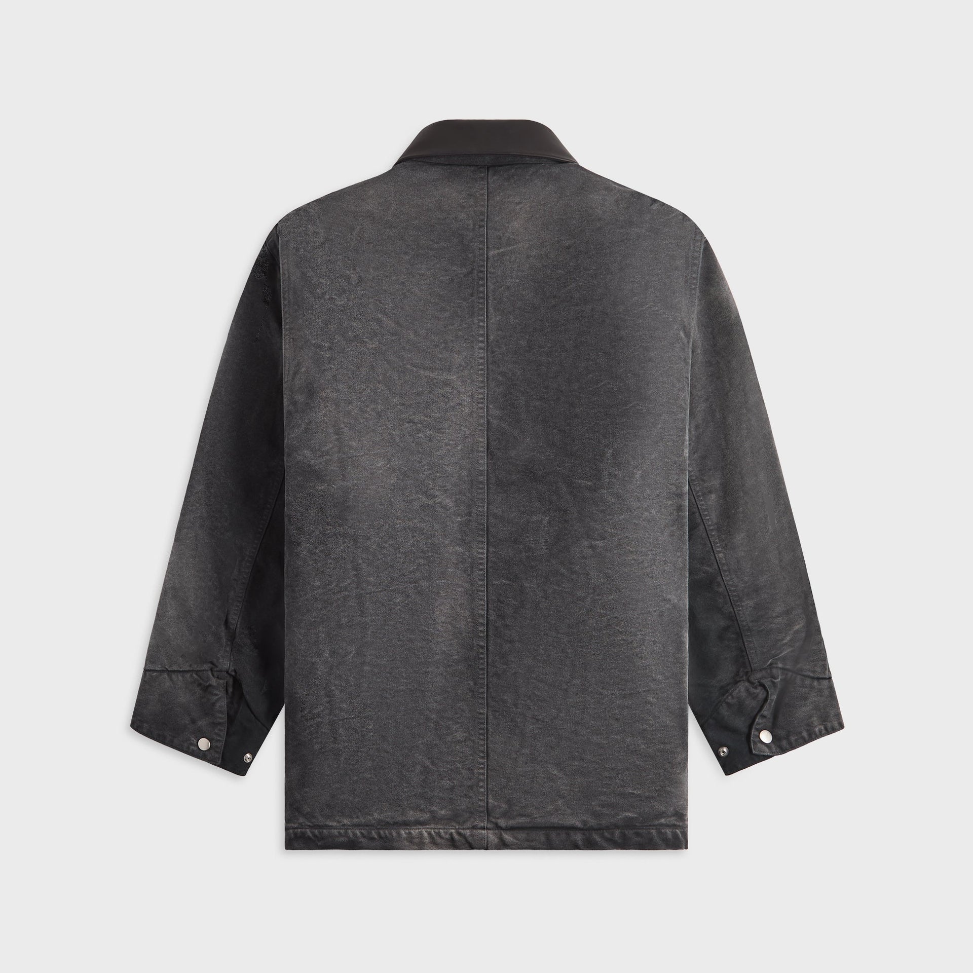 Auralee Product Dyed Organic Cotton Duck Blouson - Faded Black