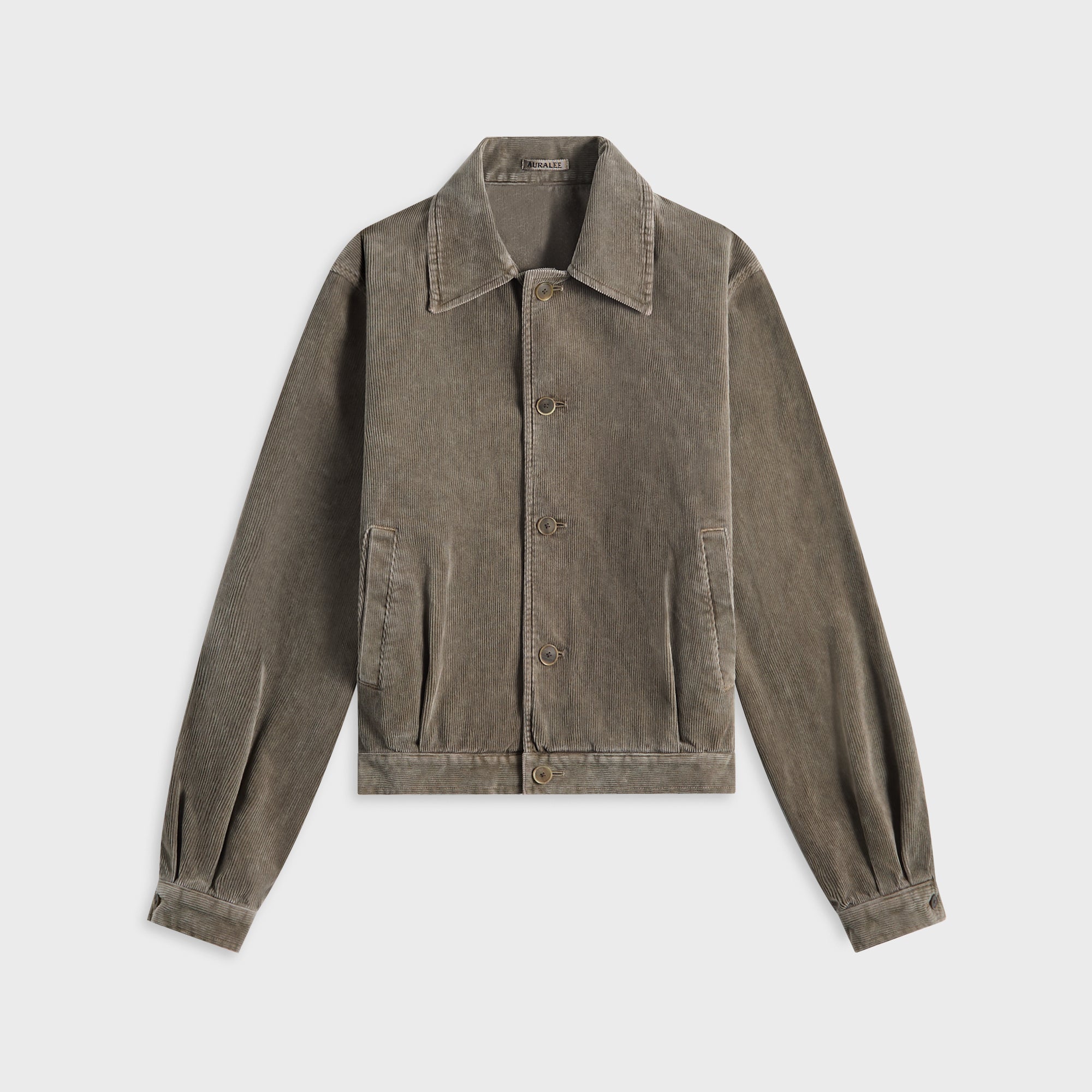 PIGMENT DYED FINX CORDUROY BLOUSON サイズ4 Auralee Pigment Dyed Finx Corduroy Blouson Olive Brown – Très Bien