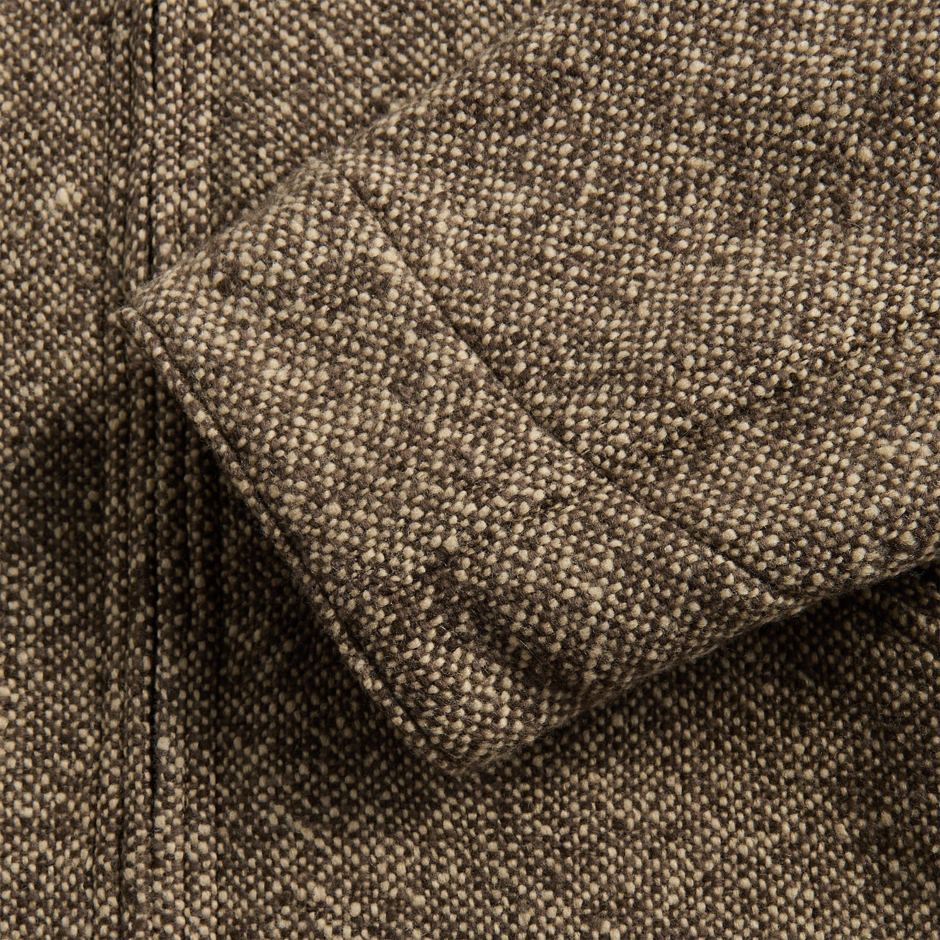 Auralee Homespun Tweed Zip Blouson - Brown