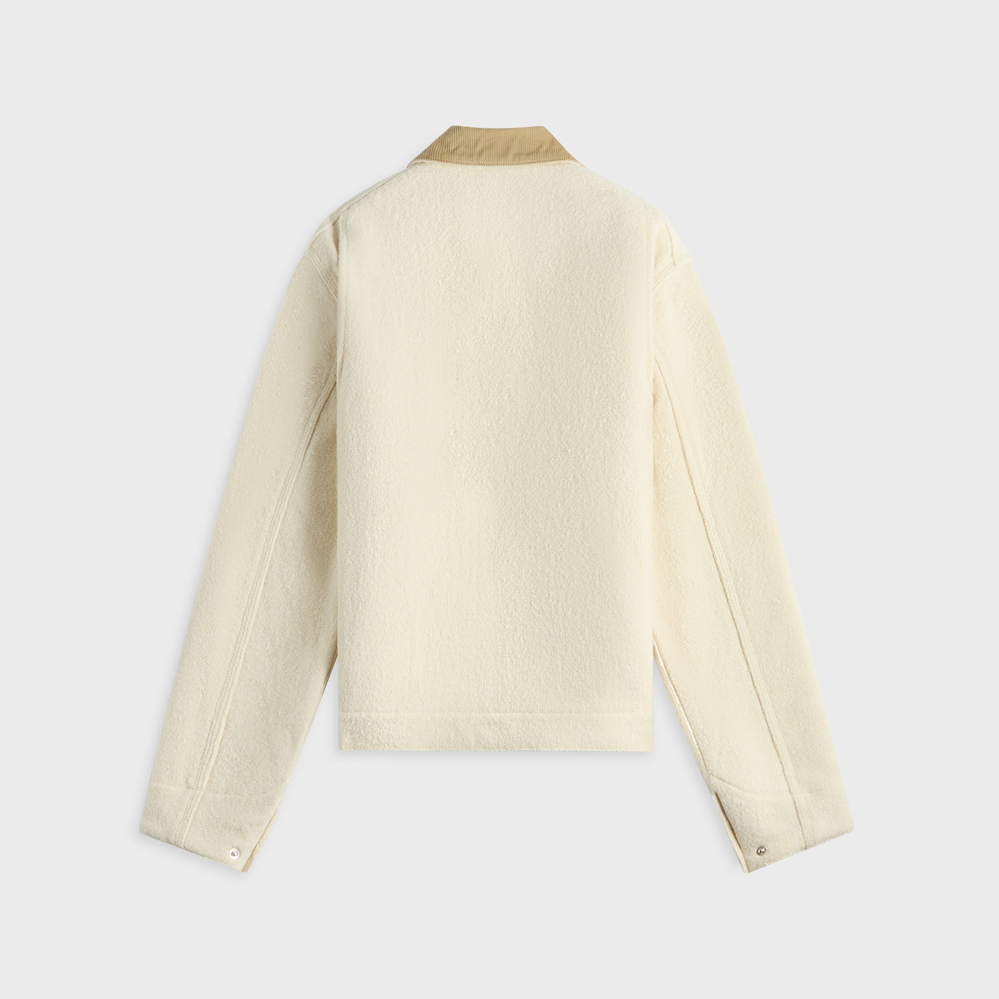 Auralee Homespun Tweed Zip Blouson - Ivory White – Kith