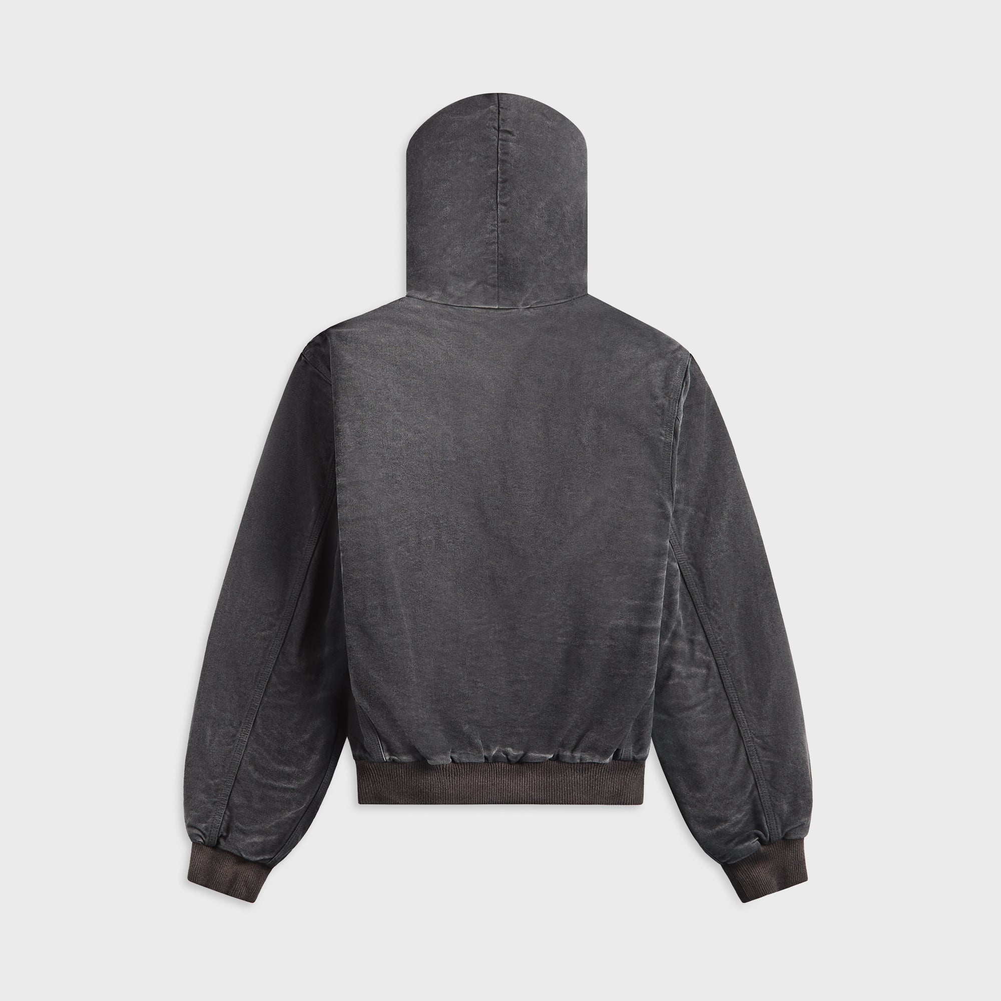 Auralee Product Dyed Organic Cotton Duck Short Zip Parka - Faded
