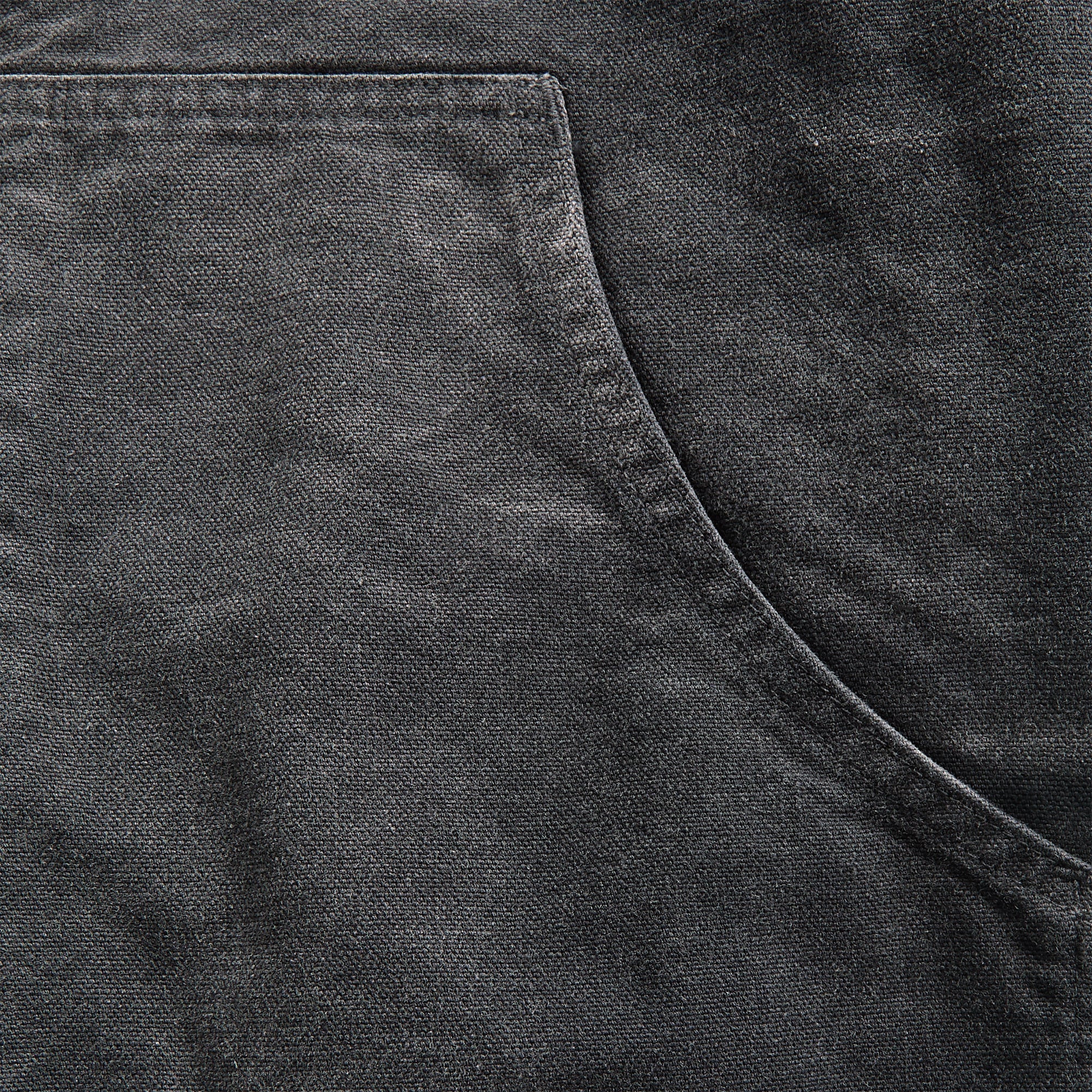 Auralee Product Dyed Organic Cotton Duck Short Zip Parka - Faded