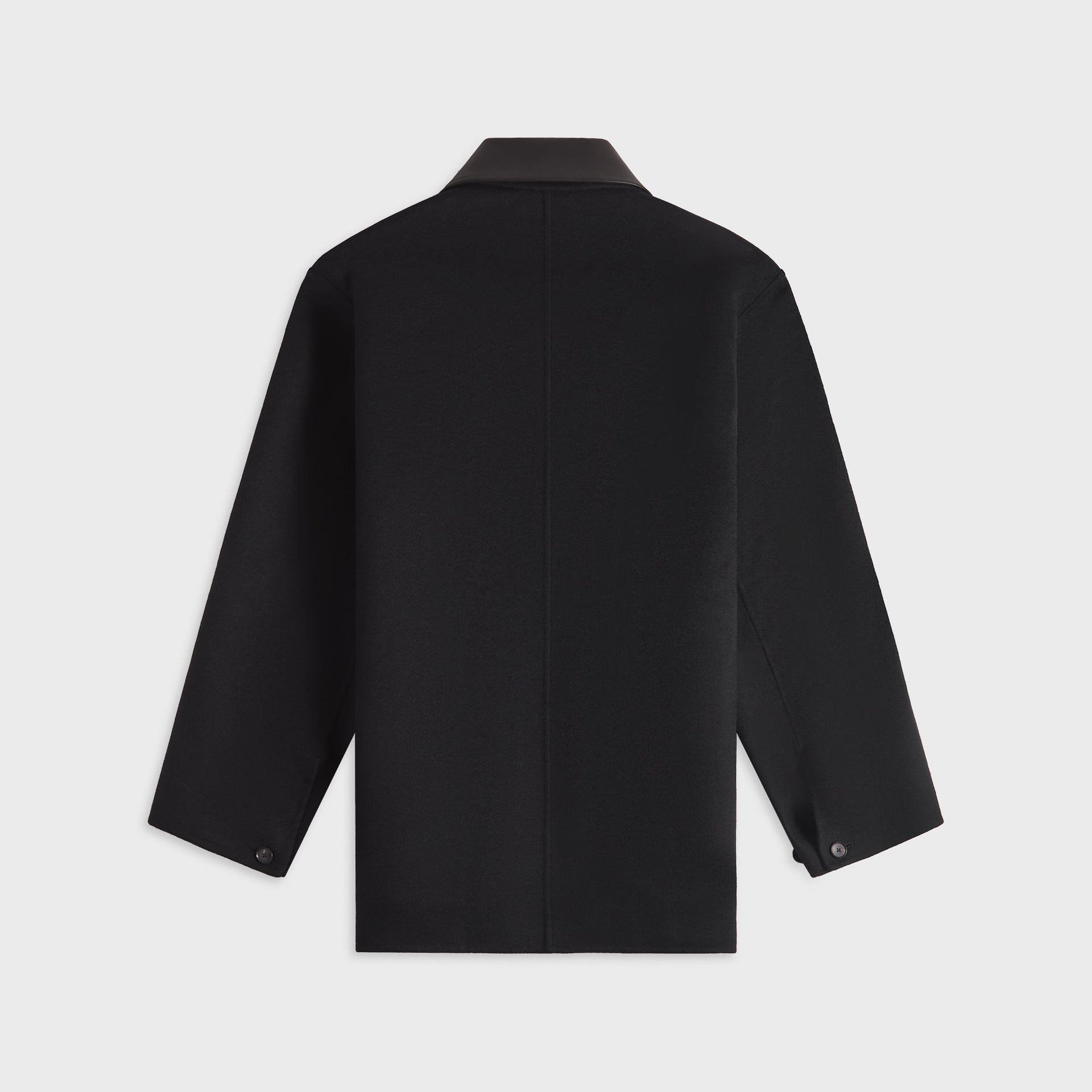 Auralee Cashmere Melton Hand Sewn Blouson - Black