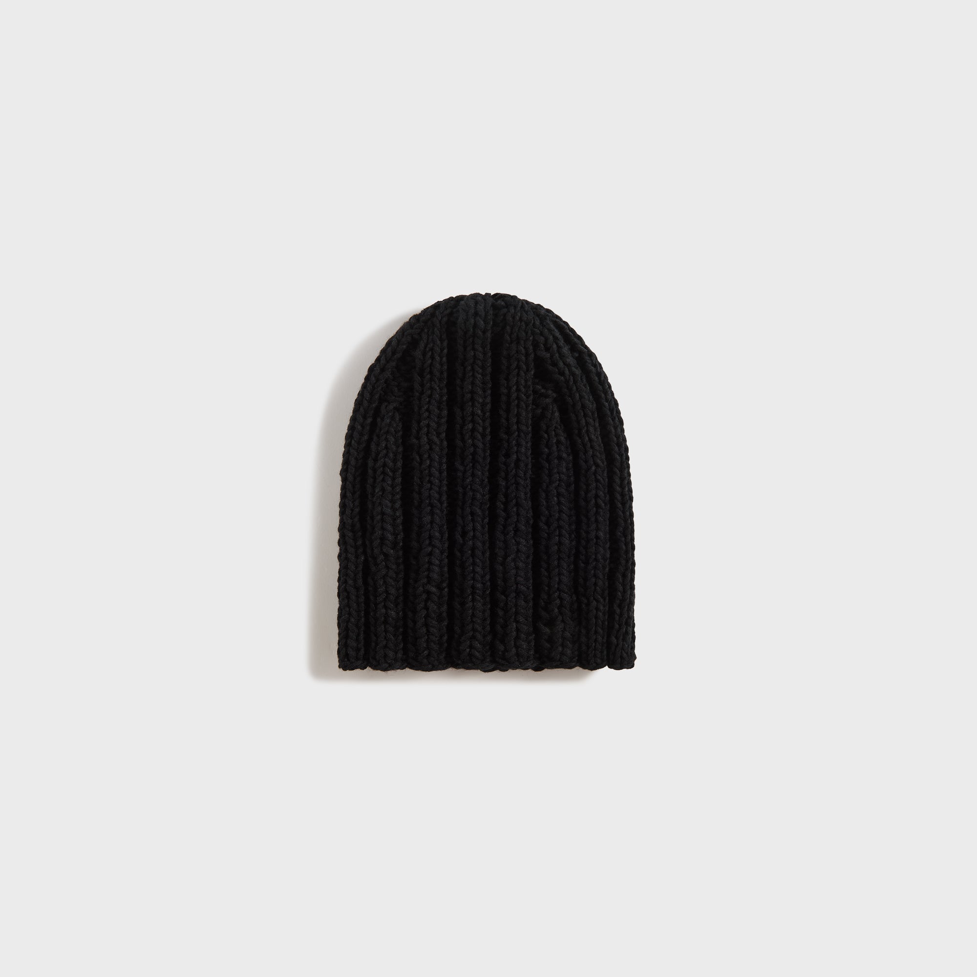 Auralee Wool Cashmere Felted Hand Knit Beanie - Black – Kith