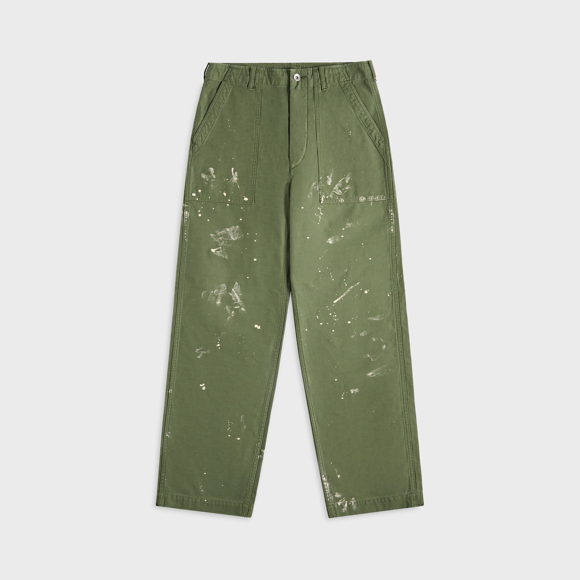 Auralee Pigment Dyed Finx Corduroy Wide 5P Pants - Olive Brown – Kith