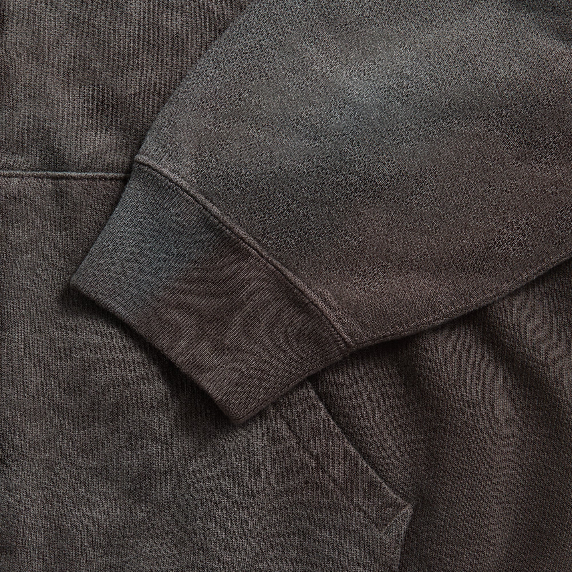 Auralee Product Dyed Pima Light Sweat Zip Parka - Ink Black – Kith