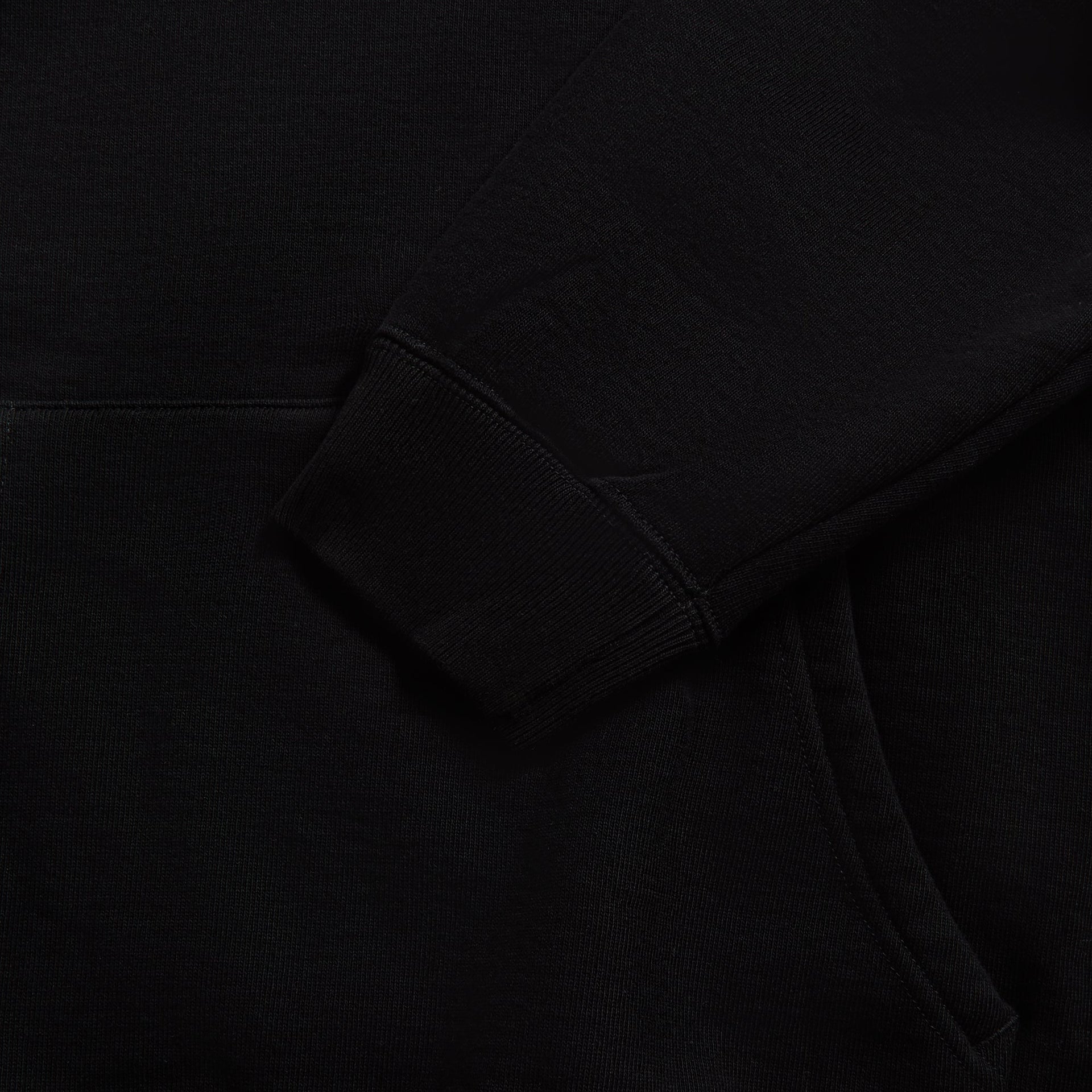 Auralee Smooth Soft BD Sweat Parka - Black