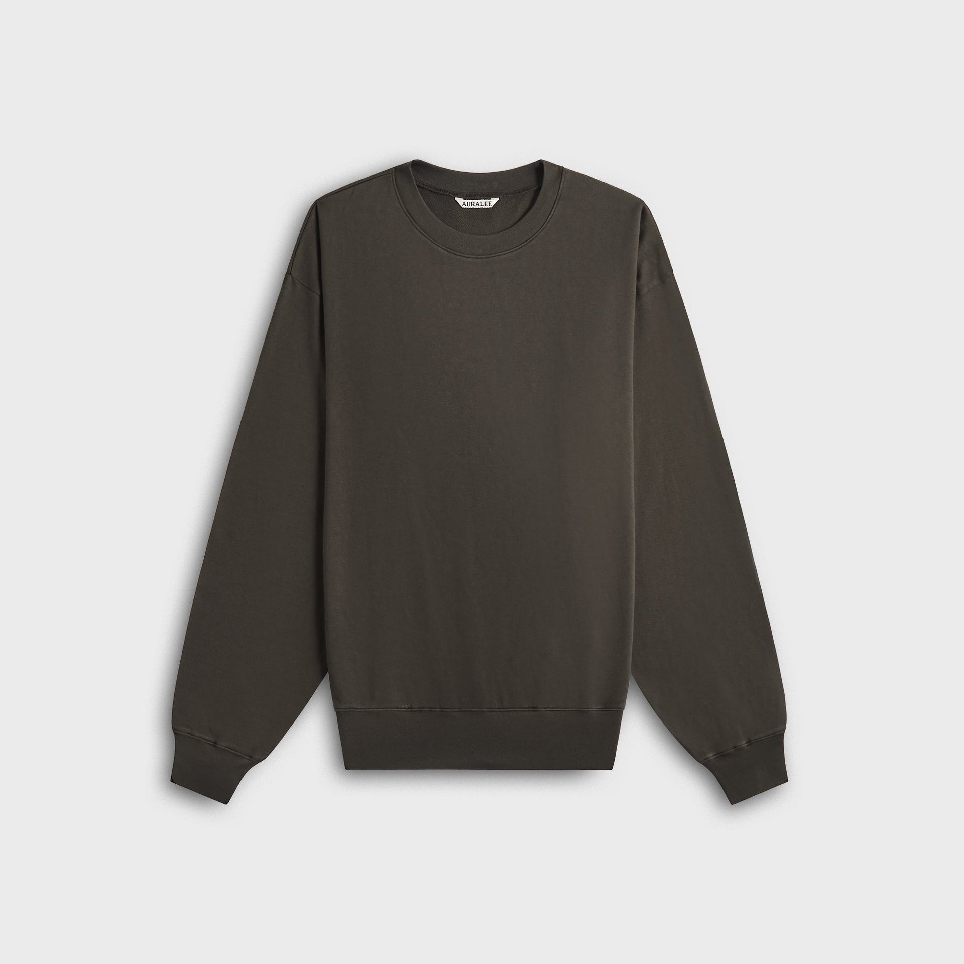 Auralee Super High Gauge Sweat P/O Sweatshirt - Dark Brown