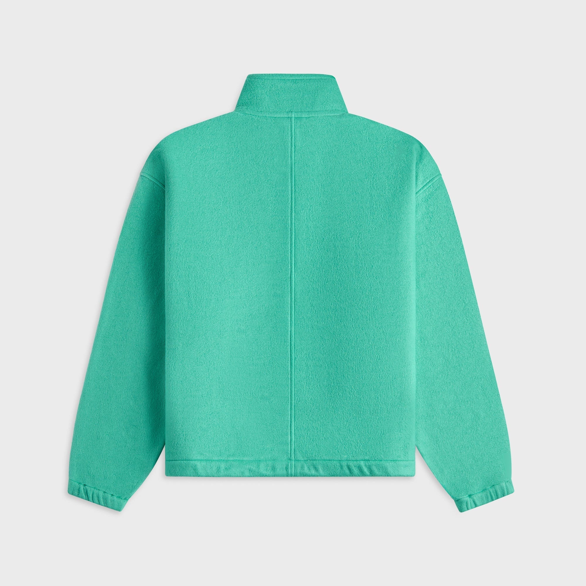 Auralee Pure Silk Comfort Fleece Half Zip Pullover - Jade Green – Kith