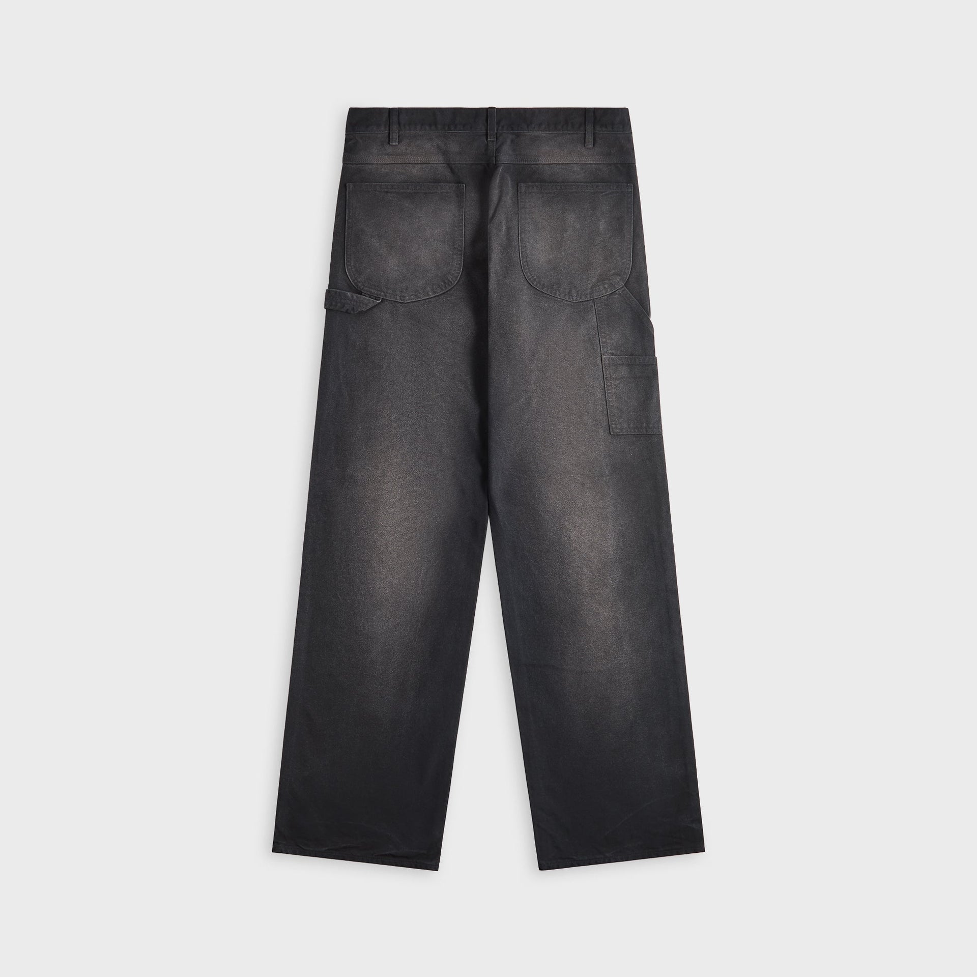 Auralee Product Dyed Organic Cotton Duck Painter Pants - Faded Black