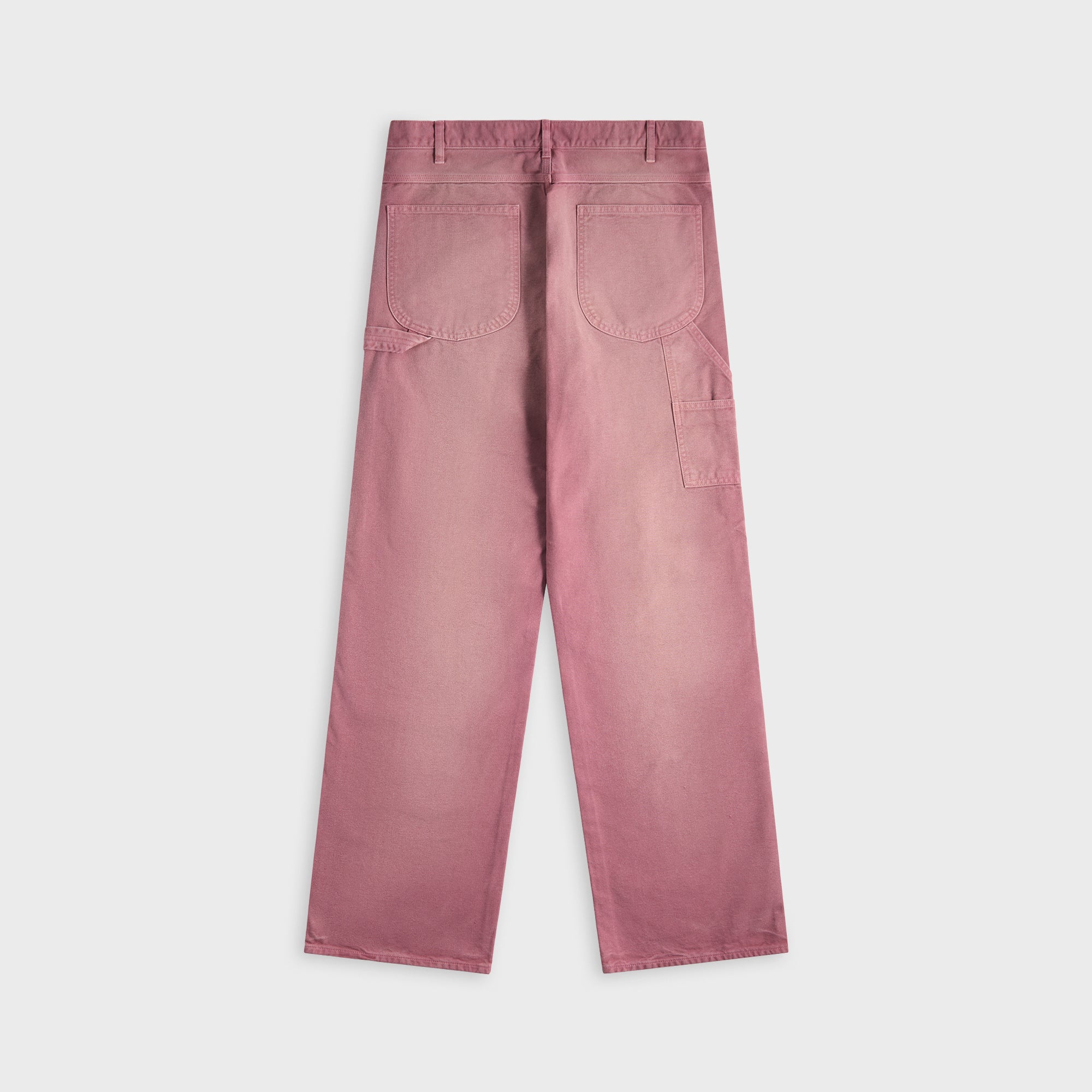 Auralee Product Dyed Organic Cotton Duck Painter Pants - Faded