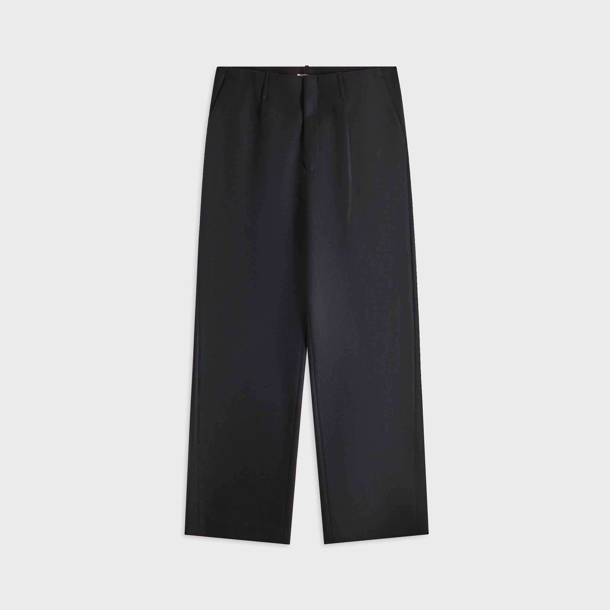 パンツ AURALEE LIGHT MELTON ONE-TUCK SLACKS Auralee Light Melton One-Tuck Slacks - Dark Charcoal – Kith