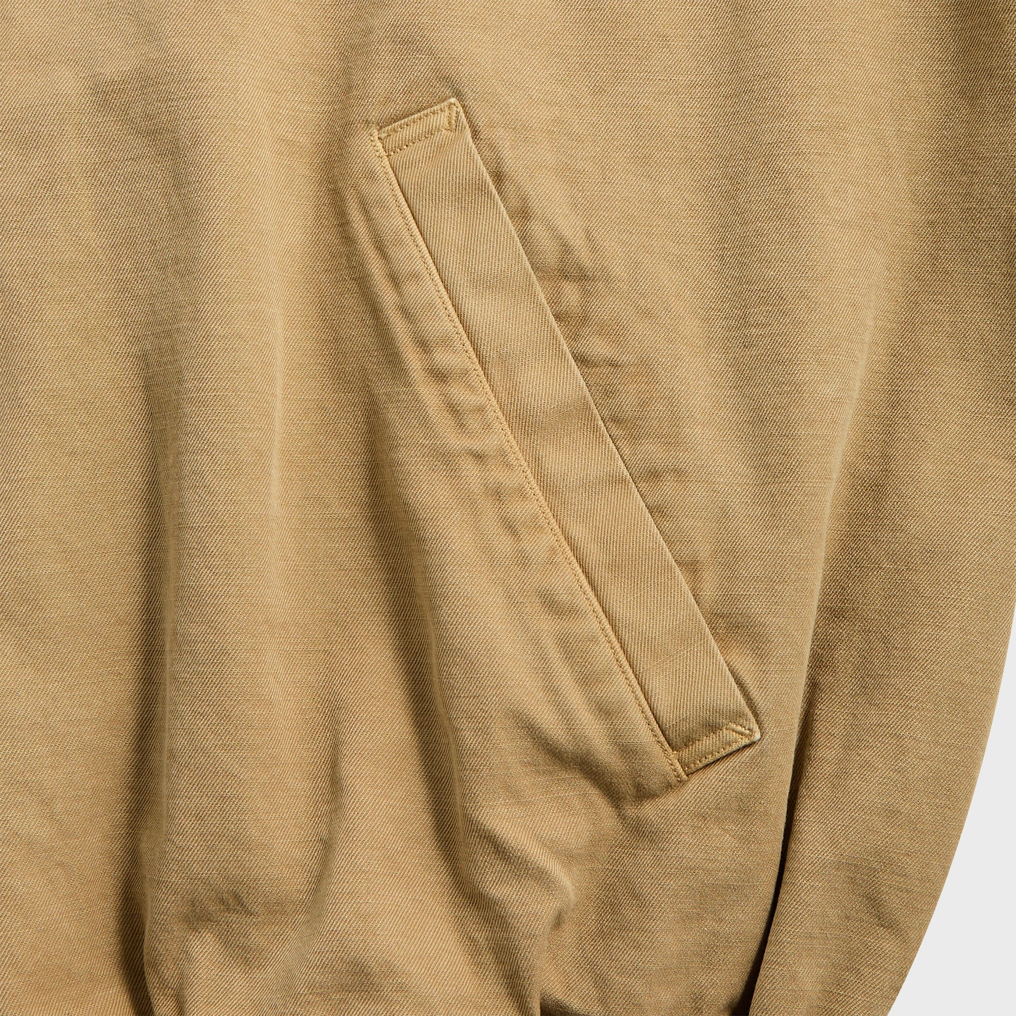 Auralee 'Product Dyed Finx Gabardine Swing Top' (Dyed Beige