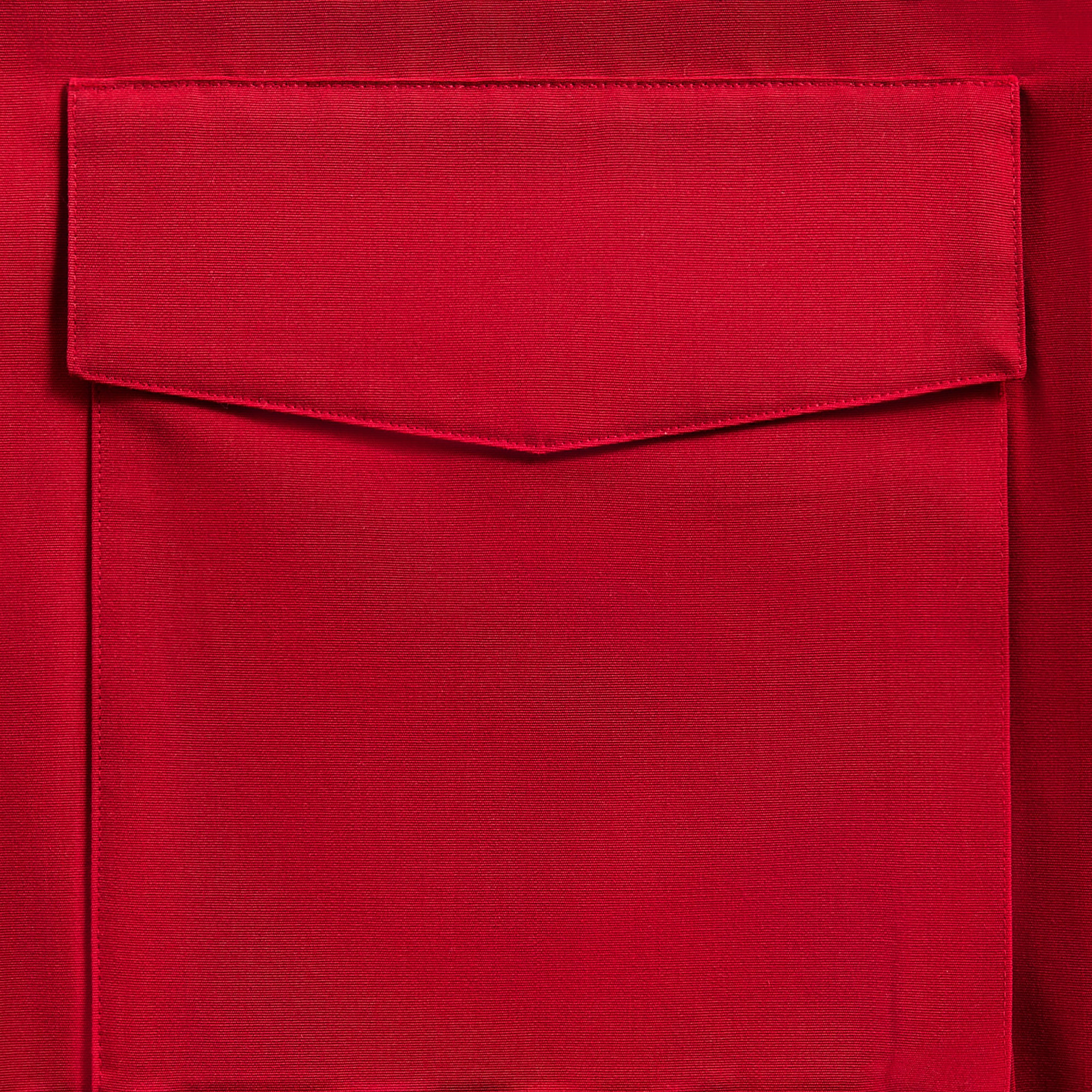 Auralee Wool Max Canvas High Neck Zip Blouson - Red – Kith Auralee Wool Max Canvas High Neck Zip Blouson - Red – Kith