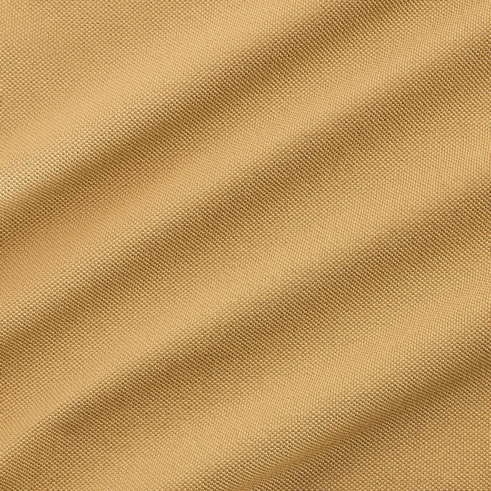 Auralee Pima Cotton heavy Pique Polo in Khaki Beige