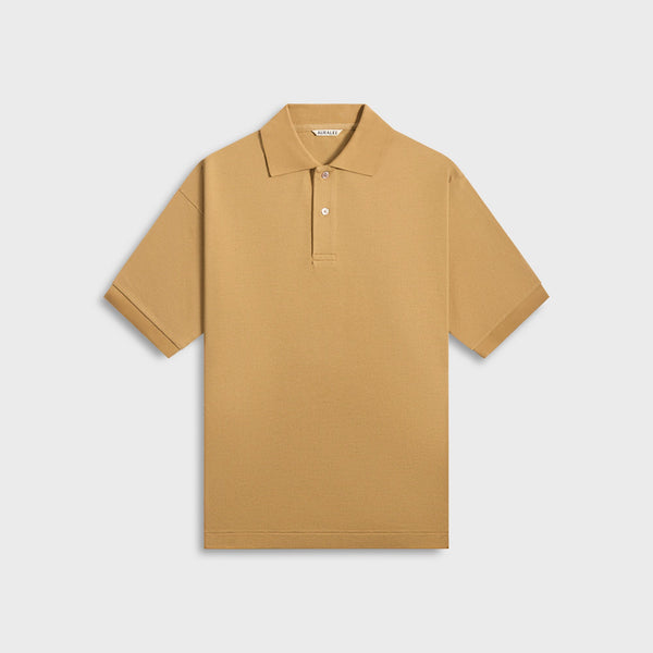 Auralee Pima Cotton Heavy Pique Polo - Khaki Beige – Kith