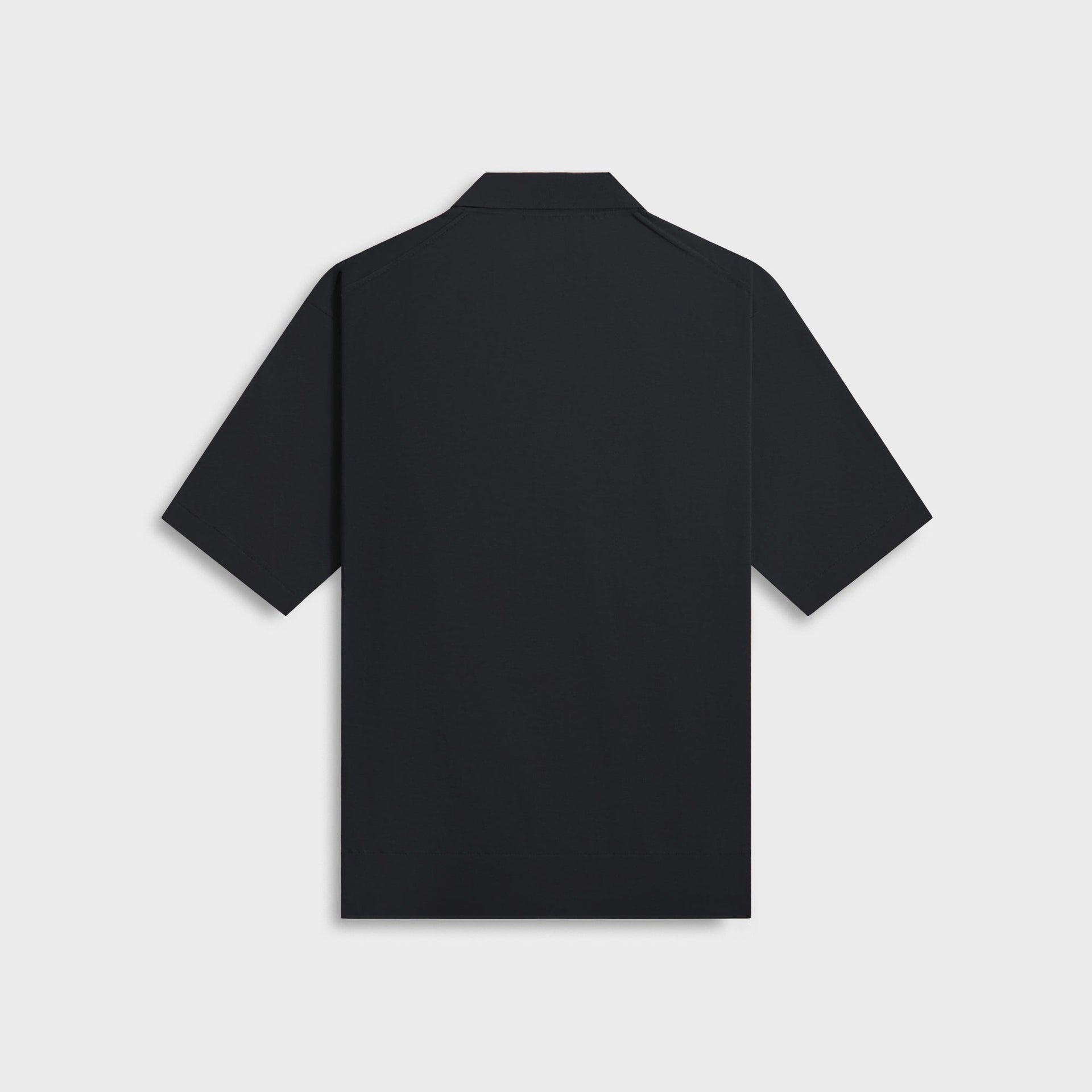 Auralee Super High Gauge Cotton Knit Polo in Dark Navy