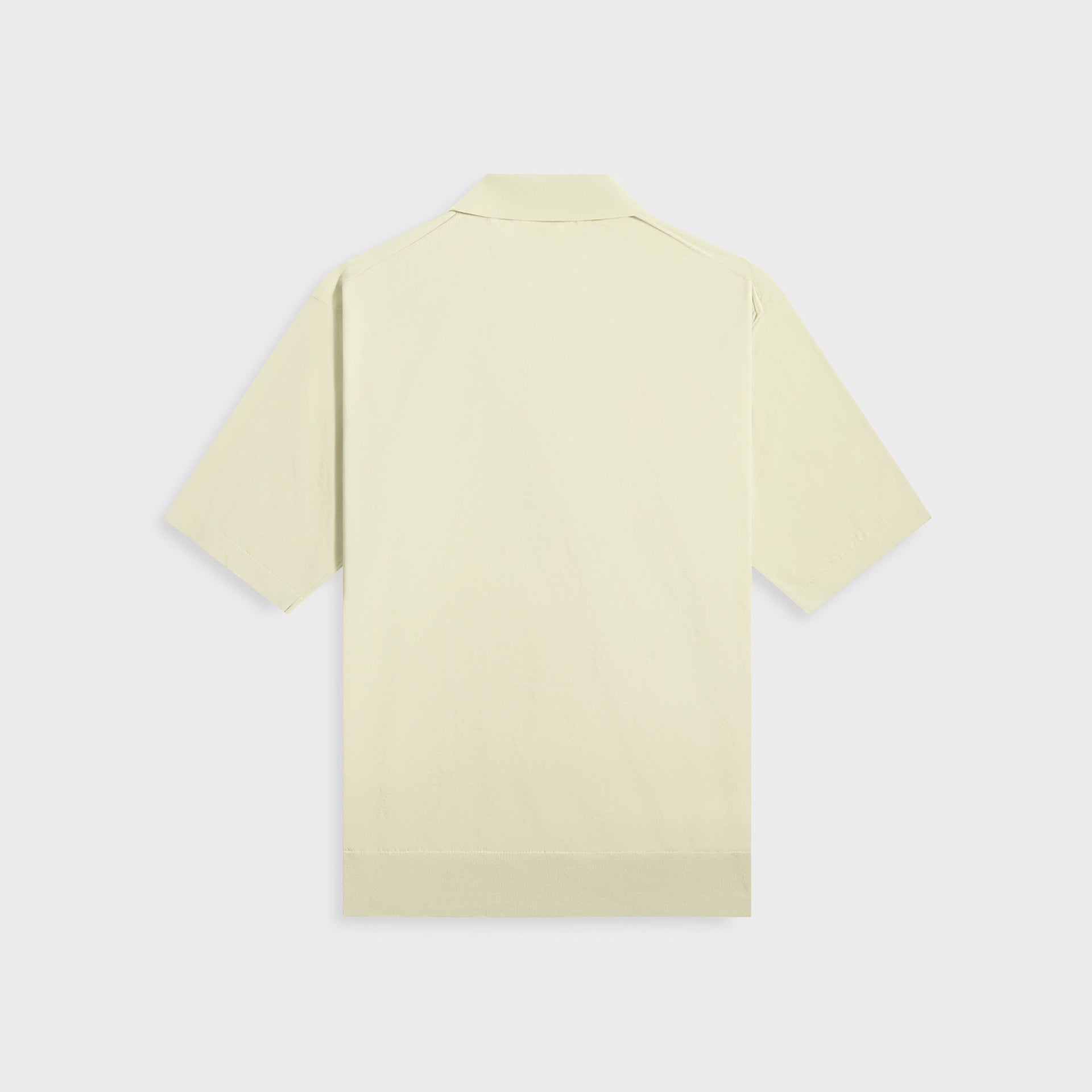Auralee Super High Gauge Cotton Knit Polo in Light Pistachio