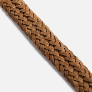 Anderson's Suede Woven Belt - Tan