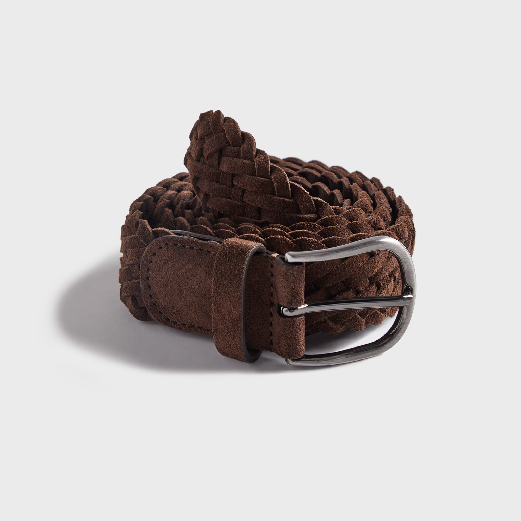 Anderson's Suede Woven Belt - Brown – Kith