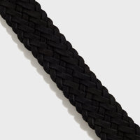 Anderson's Woven Leather Belt - Grey / Tan / Brown
