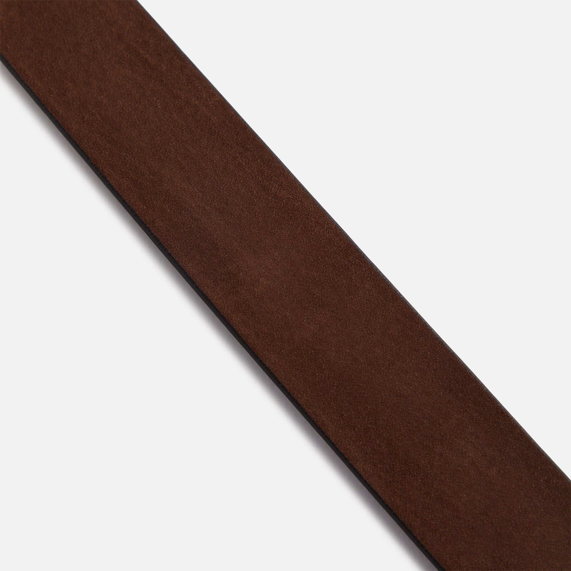 Anderson's Narrowing Detail Western Nubuck Leather Belt - Brown