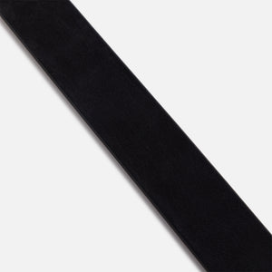 Anderson's Narrowing Detail Western Nubuck Leather Belt - Black